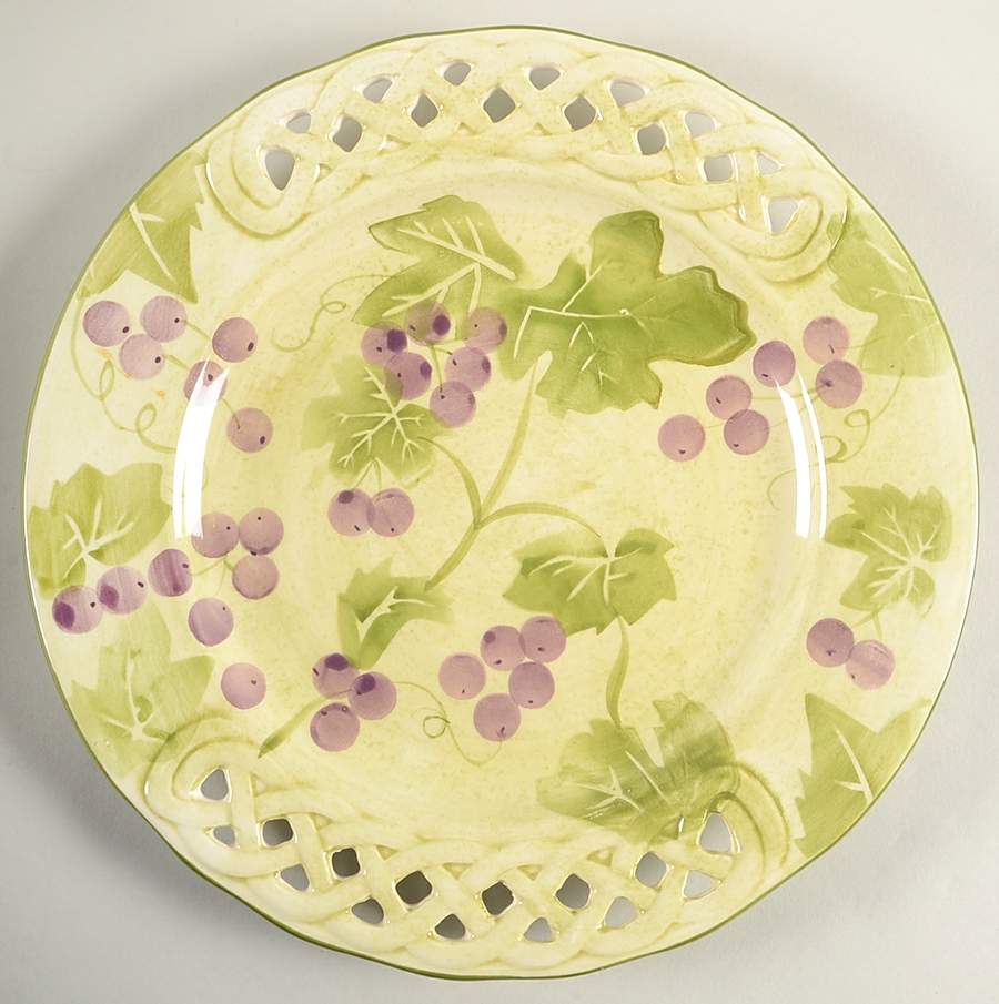 Grape Vine Dinner Plate by Jay Import-1