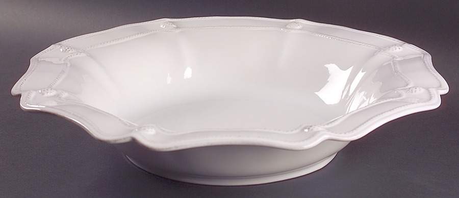 Berry and Thread Whitewash 16" Large Salad Serving Bowl by Juliska Ceramics-1