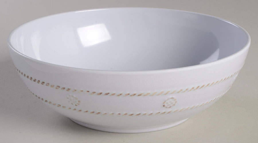 Berry and Thread Whitewash Melamine Soup/Cereal Bowl by Juliska Ceramics-1