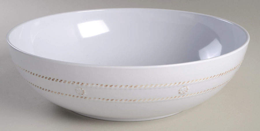 Berry and Thread Whitewash 12" Melamine Salad Serving Bowl by Juliska Ceramics-1