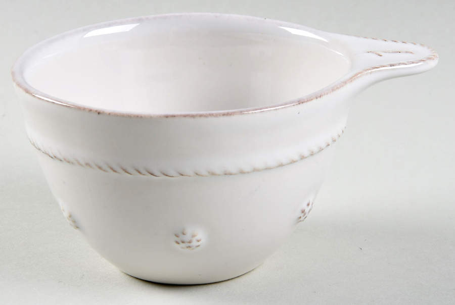 Berry and Thread Whitewash 1 Cup Measuring Cup by Juliska Ceramics-1