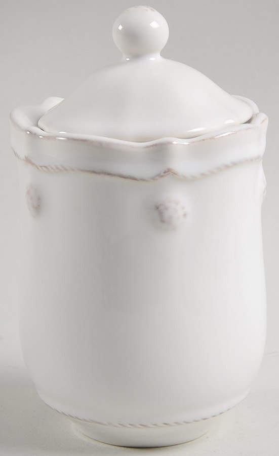 Berry and Thread Whitewash Bath Jar & Lid by Juliska Ceramics-1