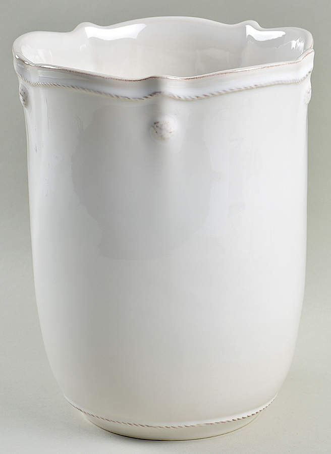 Berry and Thread Whitewash China Waste Basket by Juliska Ceramics-1