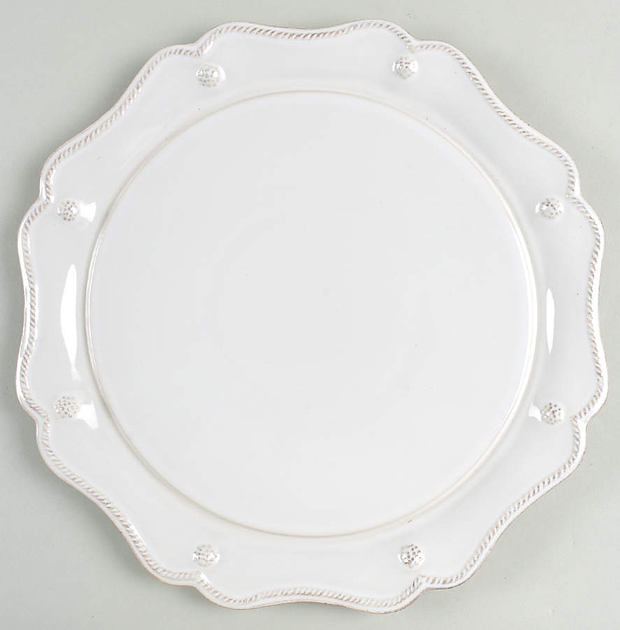 Berry and Thread Whitewash Dinner Plate by Juliska Ceramics-1