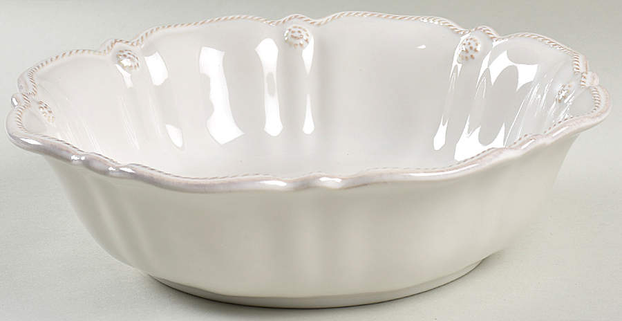 Berry and Thread Whitewash 10" Round Serving Bowl by Juliska Ceramics-1