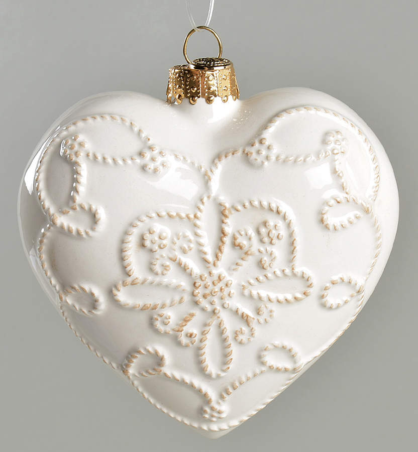 Berry and Thread Whitewash Ornament by Juliska Ceramics-1