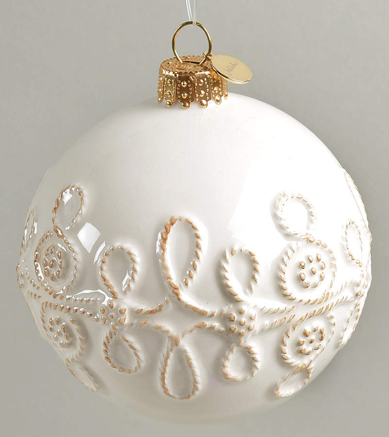 Berry and Thread Whitewash Ornament by Juliska Ceramics-1