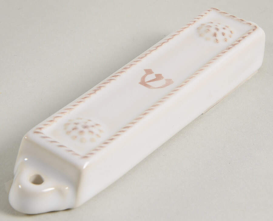 Berry and Thread Whitewash 4"Mezzuzah by Juliska Ceramics-1
