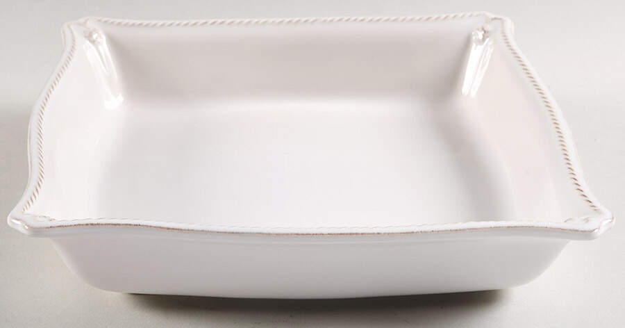 Berry and Thread Whitewash Matzo/Matzoh Plate by Juliska Ceramics-1
