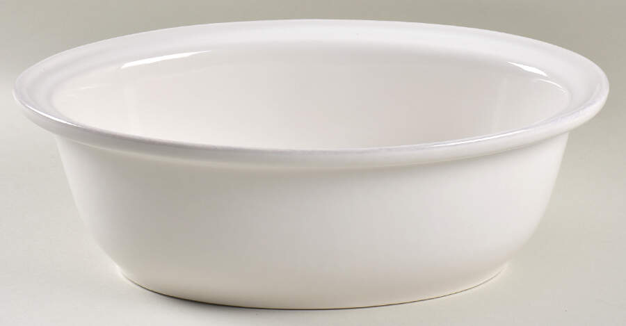 Berry and Thread Whitewash 3 Qt Oval Covered Casserole No Lid by Juliska Ceramics-1