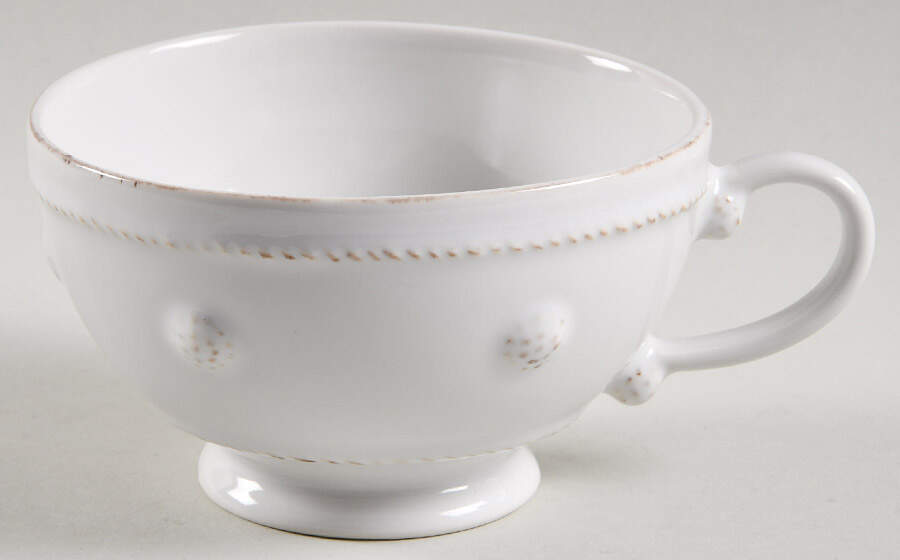 Berry and Thread Whitewash Cup for Tea for 1 by Juliska Ceramics-1