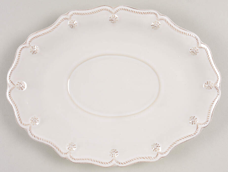Berry and Thread Whitewash Underplate for Gravy Boat by Juliska Ceramics-1