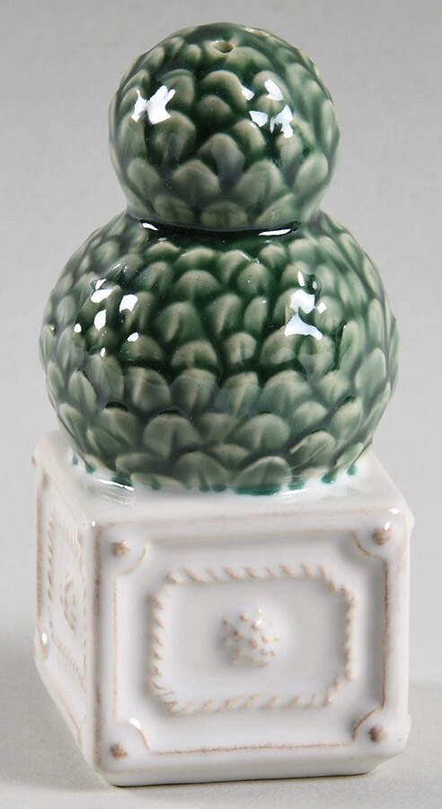 Berry and Thread Whitewash Figural Pepper Shaker by Juliska Ceramics-1