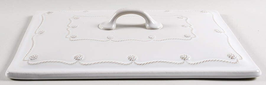 Berry and Thread Whitewash Lid for Rectangular Baker by Juliska Ceramics-1
