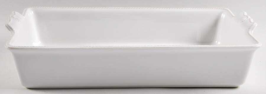 Berry and Thread Whitewash 15" Rectangular Baker by Juliska Ceramics-1
