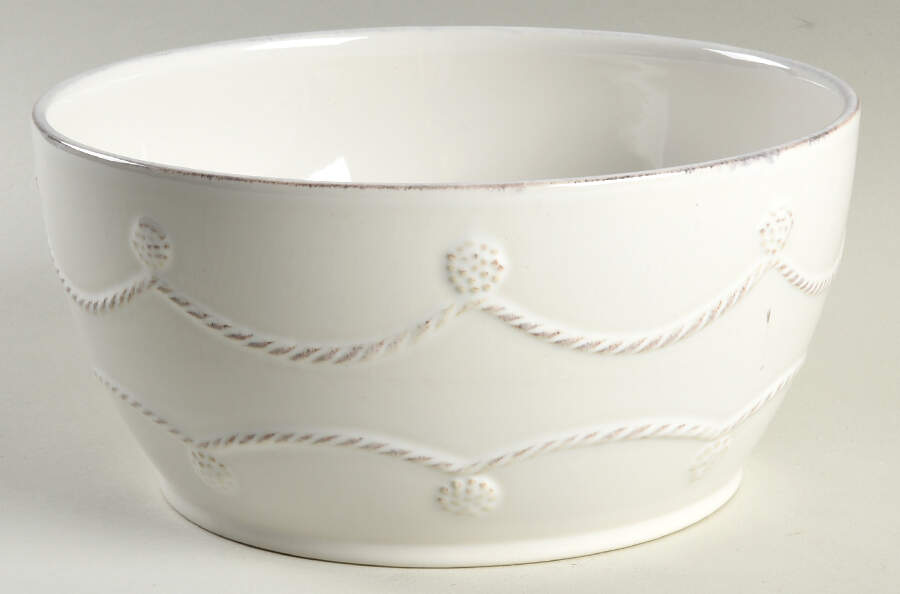Berry and Thread Whitewash 2 Qt Round Covered Casserole No Lid by Juliska Ceramics-1