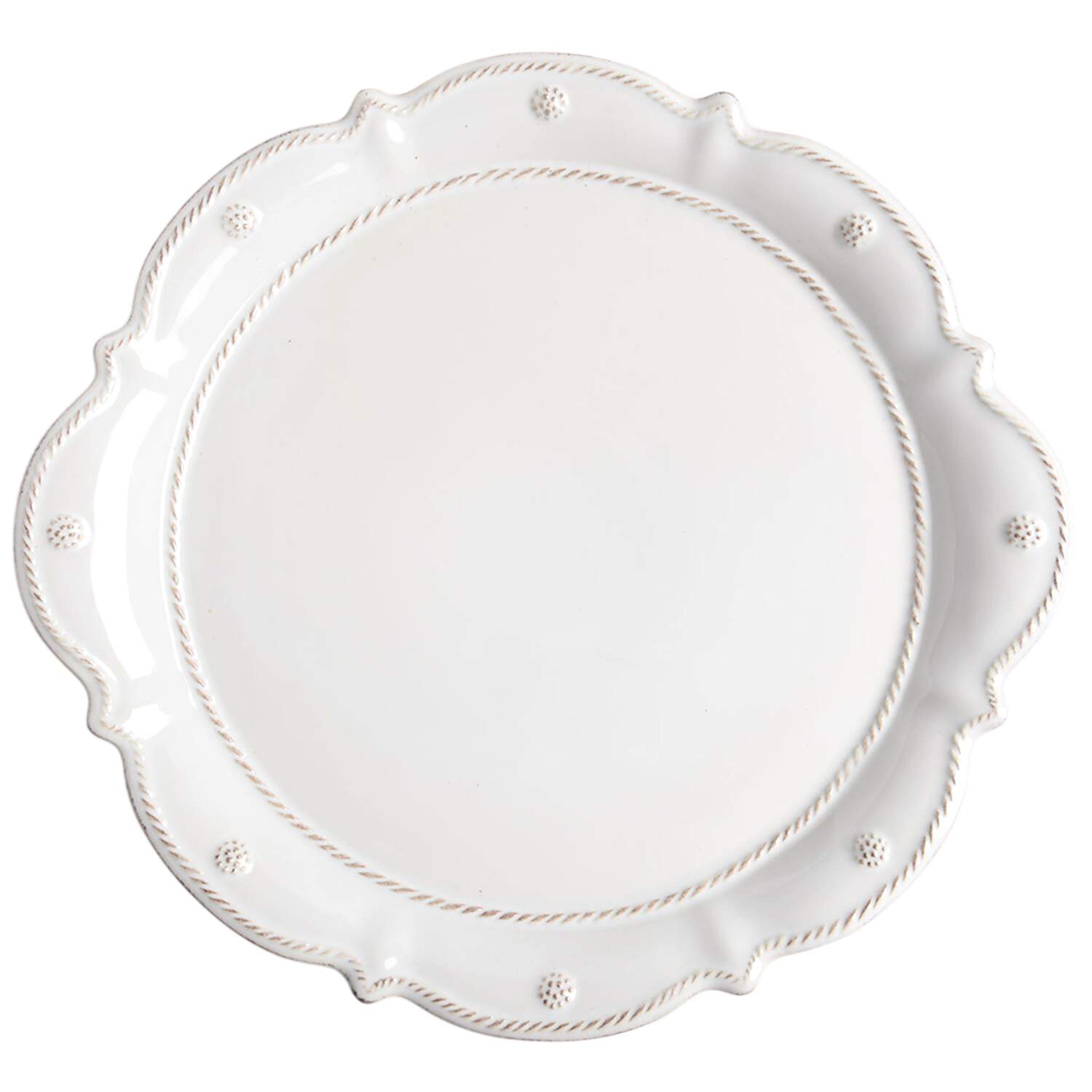 Berry and Thread Whitewash 2-Piece Drain Set, Underplate Only by Juliska Ceramics-1