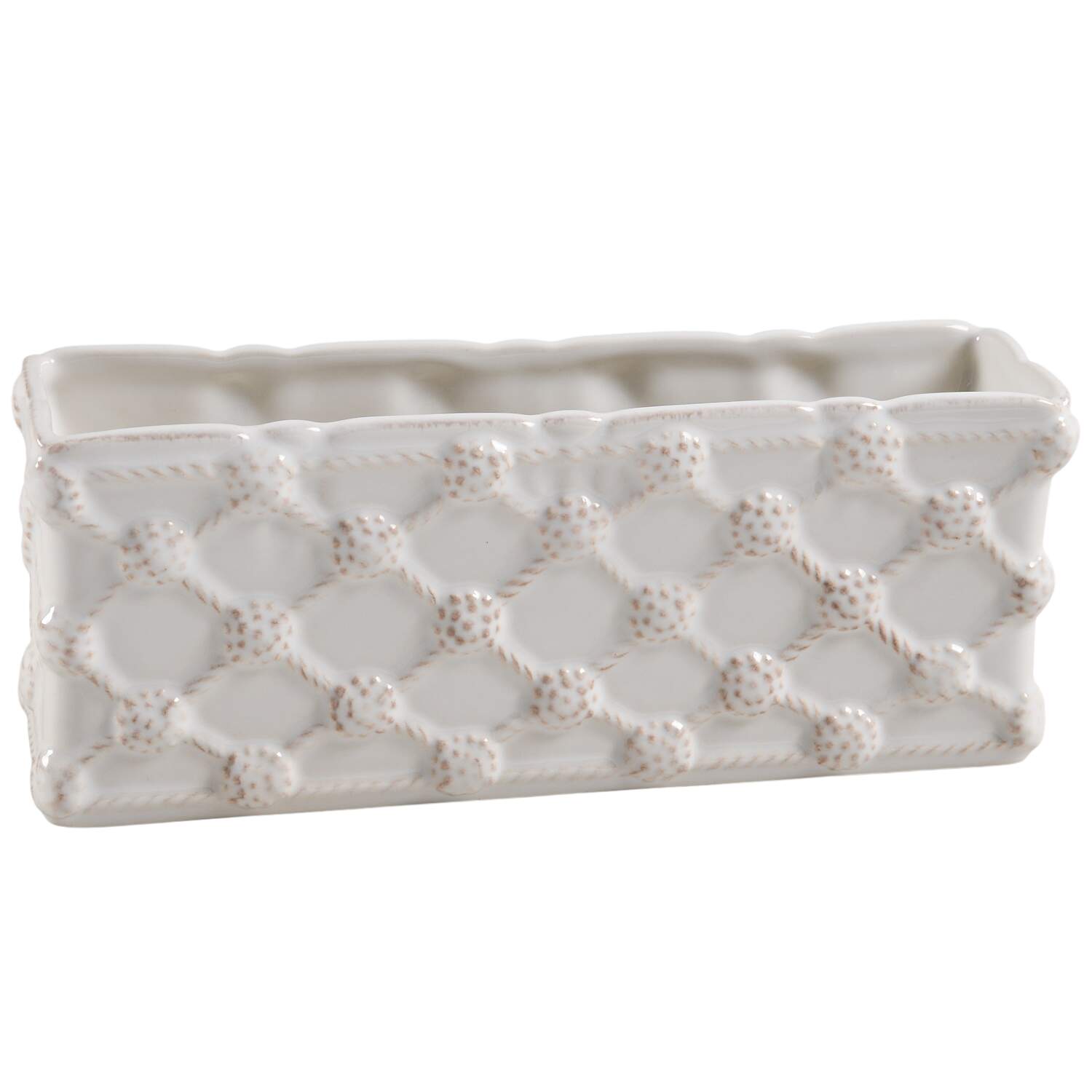 Berry and Thread Whitewash 8" Planter by Juliska Ceramics-1
