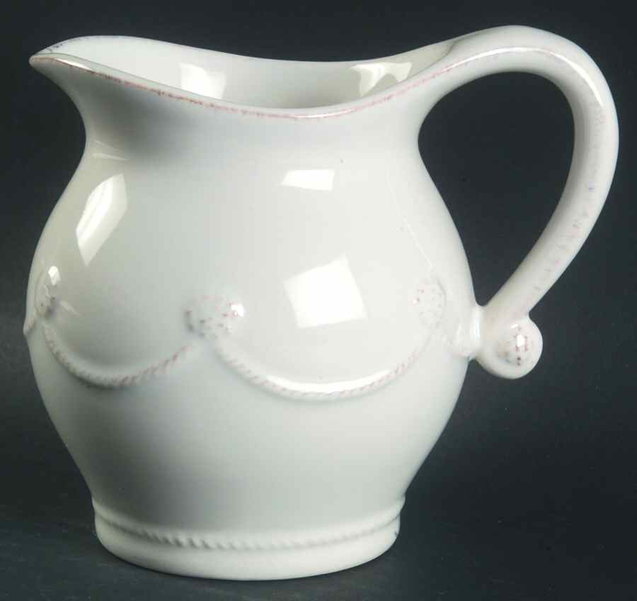 Berry and Thread Whitewash Creamer by Juliska Ceramics-1