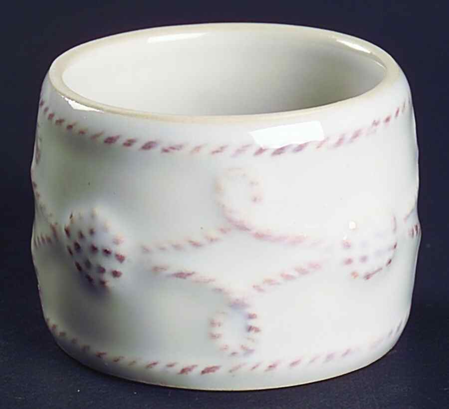 Berry and Thread Whitewash Napkin Ring by Juliska Ceramics-1