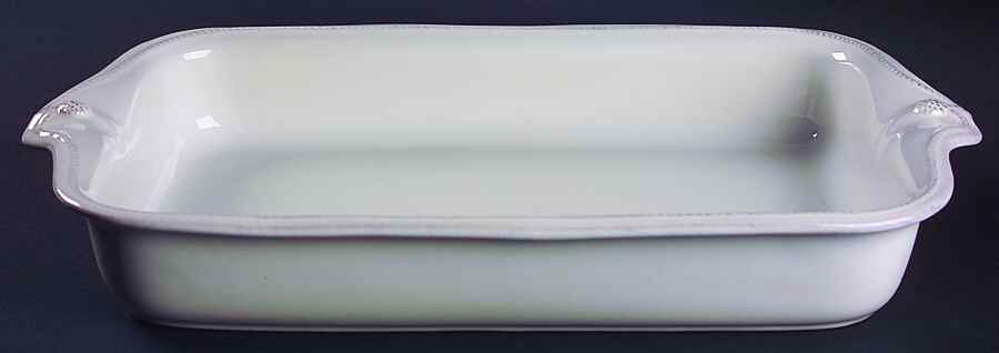 Berry and Thread Whitewash 15" Rectangular Baker by Juliska Ceramics-1