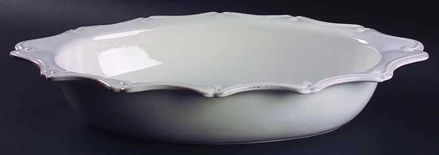 Berry and Thread Whitewash 18" Oval Baker by Juliska Ceramics-1