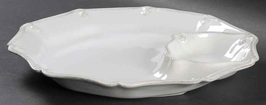 Berry and Thread Whitewash 1 Piece Chip & Dip by Juliska Ceramics-1