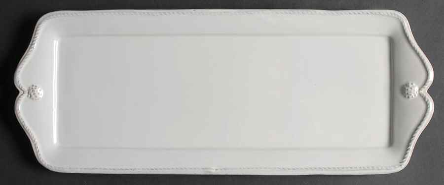Berry and Thread Whitewash 14" Rectangular Serving Platter by Juliska Ceramics-1