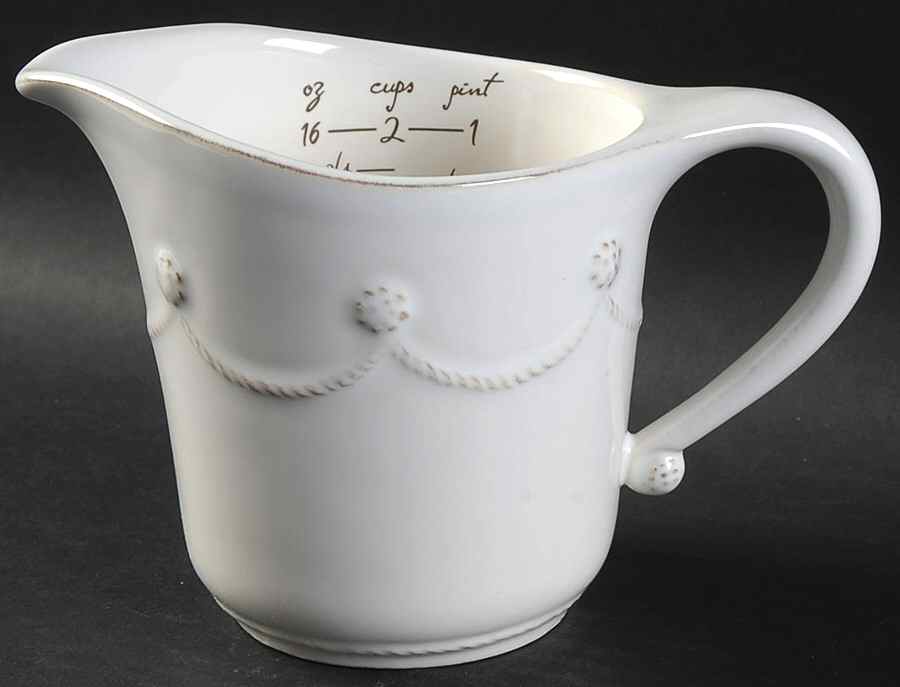 Berry and Thread Whitewash Measuring Cup by Juliska Ceramics-1