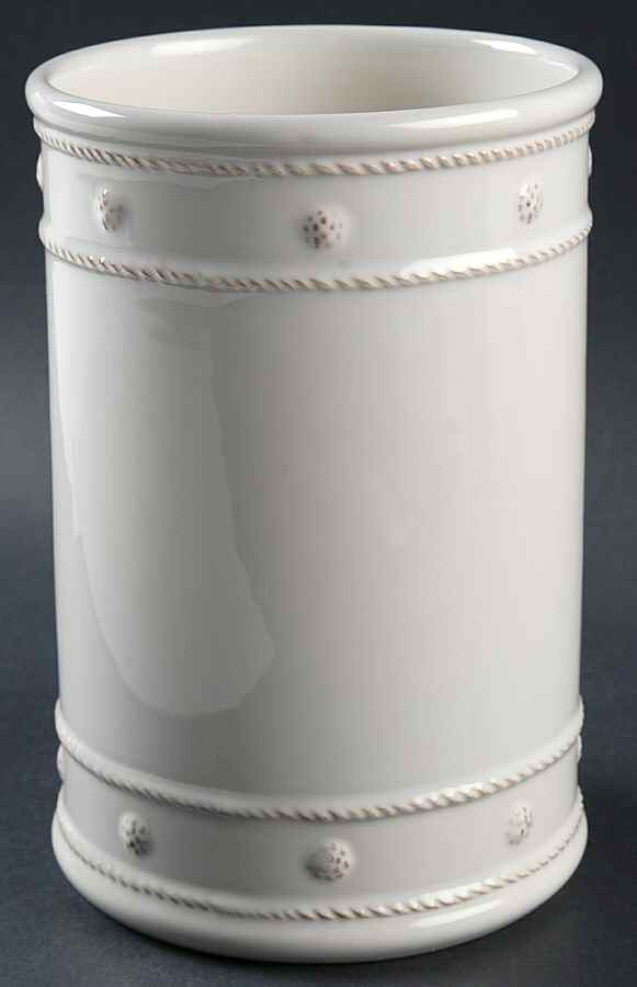 Berry and Thread Whitewash Small Canister No Lid by Juliska Ceramics-1
