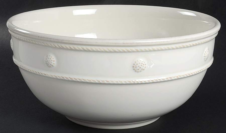 Berry and Thread Whitewash 10" Mixing Bowl by Juliska Ceramics-1