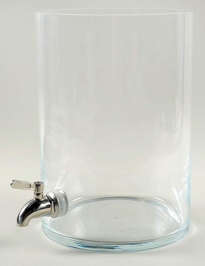 Berry and Thread Whitewash 9 Qt Glass Beverage Dispenser Glass Container by Juliska Ceramics-1