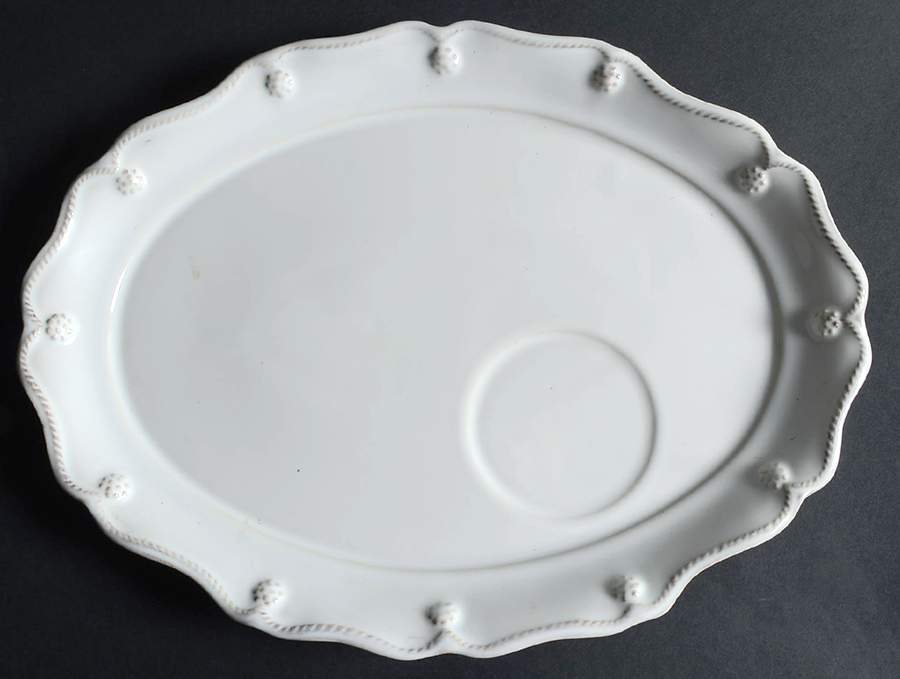 Berry and Thread Whitewash Snack Plate by Juliska Ceramics-1