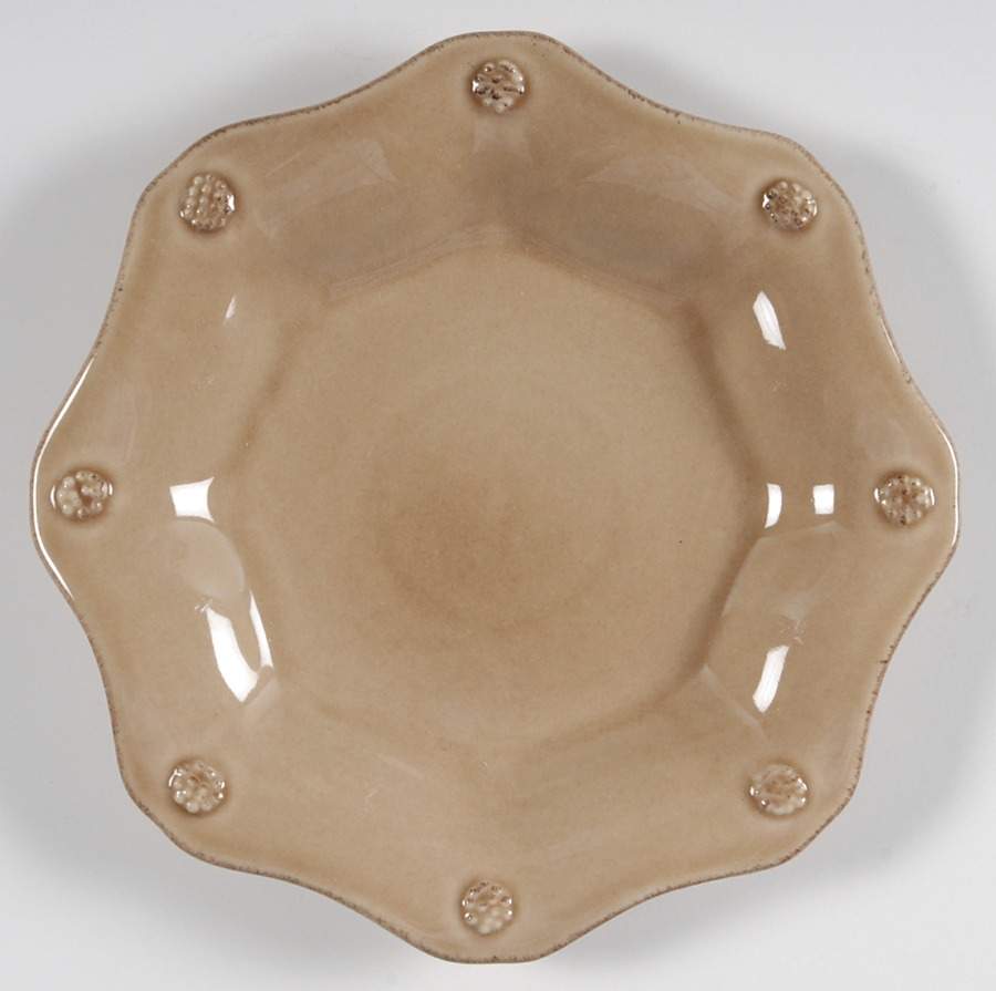 Berry and Thread Cappucino Brown Scalloped Bread & Butter Plate by Juliska Ceramics-1