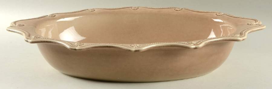 Berry and Thread Cappucino Brown Large Oval Baker by Juliska Ceramics-1