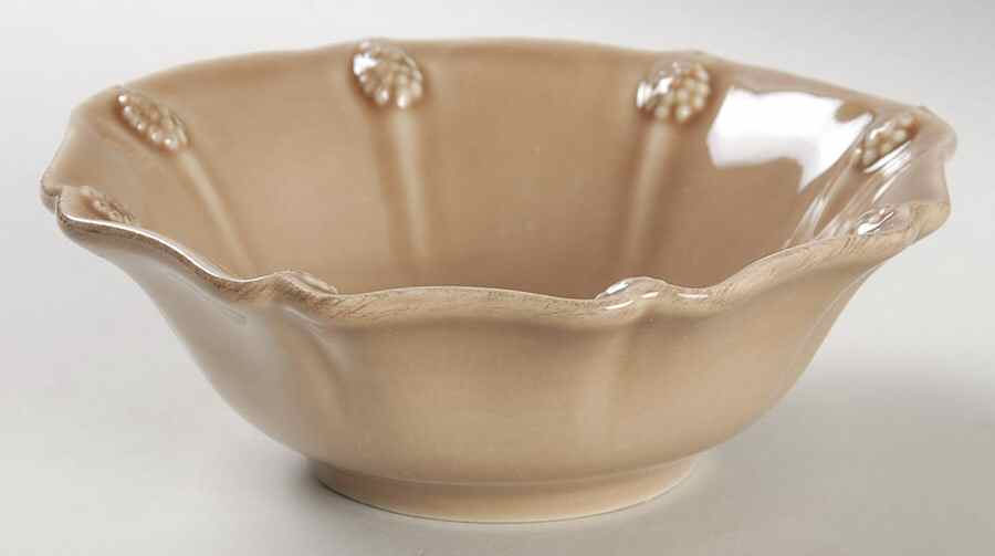 Berry and Thread Cappucino Brown Fruit/Dessert (Sauce) Bowl by Juliska Ceramics-1