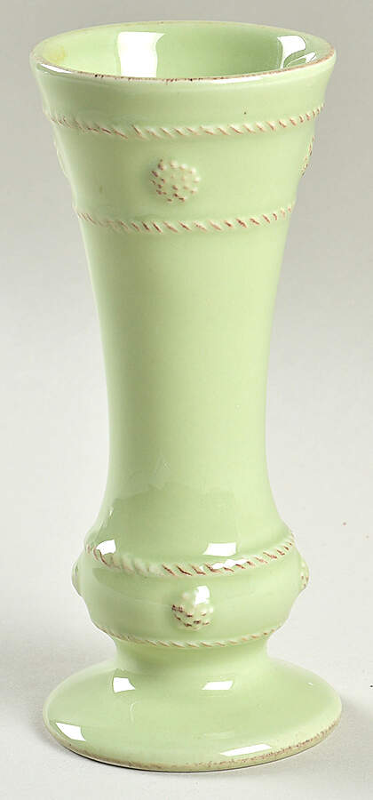 Berry and Thread Pistachio Green 6" Bud Vase by Juliska Ceramics-1