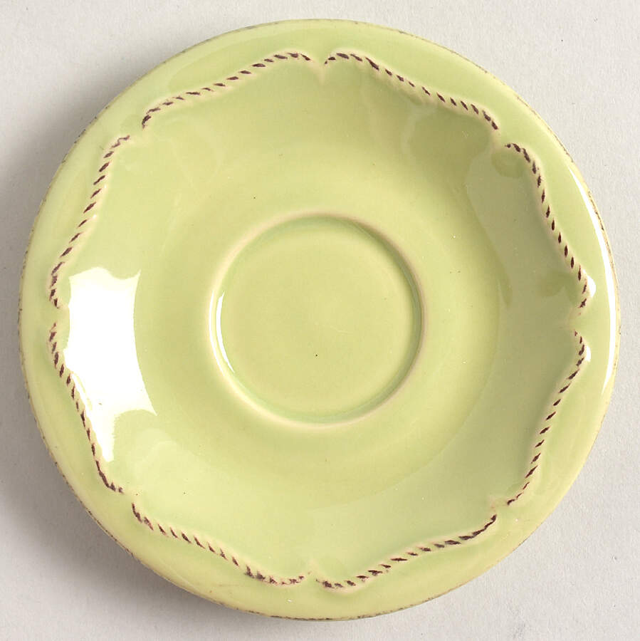 Berry and Thread Pistachio Green Saucer for Demitasse Cup by Juliska Ceramics-1