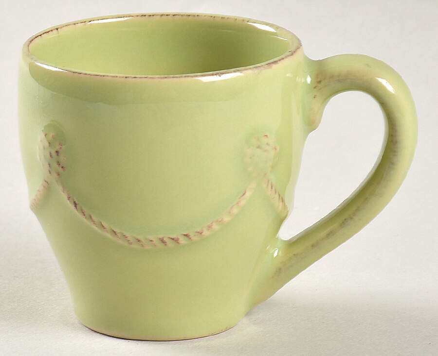 Berry and Thread Pistachio Green Flat Demitasse Cup by Juliska Ceramics-1