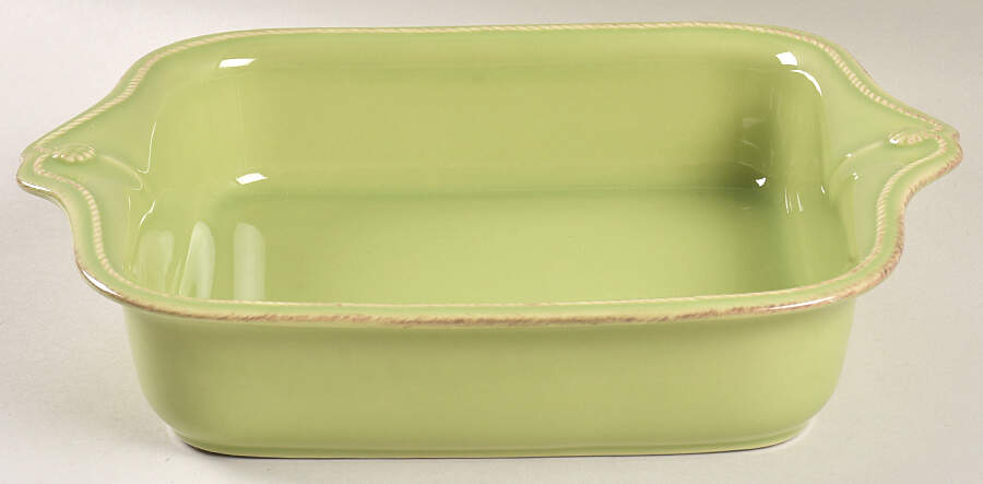 Berry and Thread Pistachio Green 11" Square Baker by Juliska Ceramics-1
