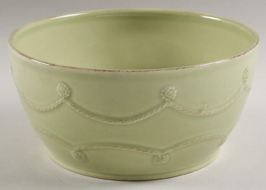 Berry and Thread Pistachio Green 2 Qt Round Covered Casserole No Lid by Juliska Ceramics-1