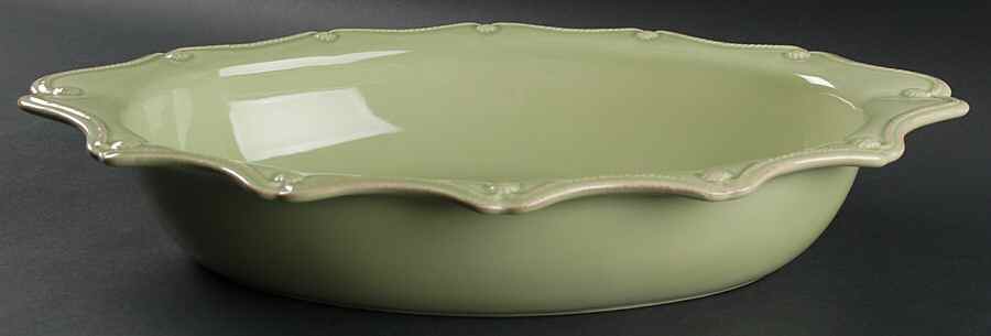 Berry and Thread Pistachio Green 18" Oval Baker by Juliska Ceramics-1