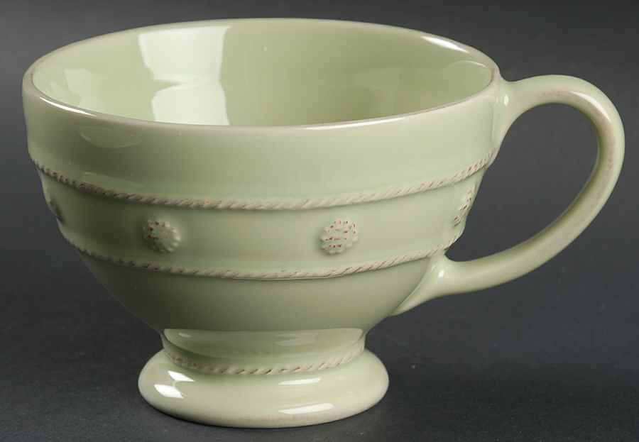 Berry and Thread Pistachio Green Breakfast Cup by Juliska Ceramics-1
