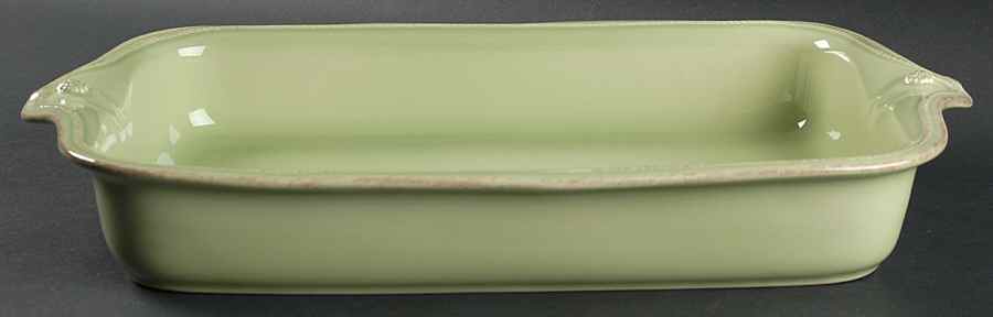 Berry and Thread Pistachio Green 16" Rectangular Baker by Juliska Ceramics-1