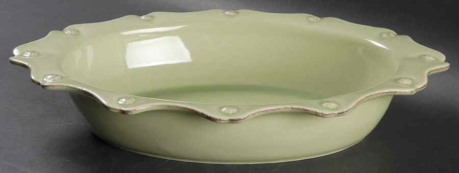Berry and Thread Pistachio Green 13" Oval Baker by Juliska Ceramics-1