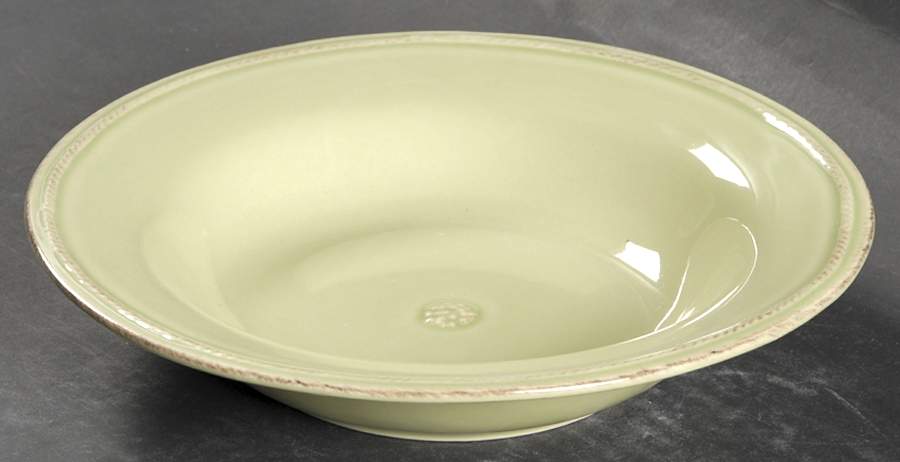 Berry and Thread Pistachio Green Rim Soup Bowl by Juliska Ceramics-1