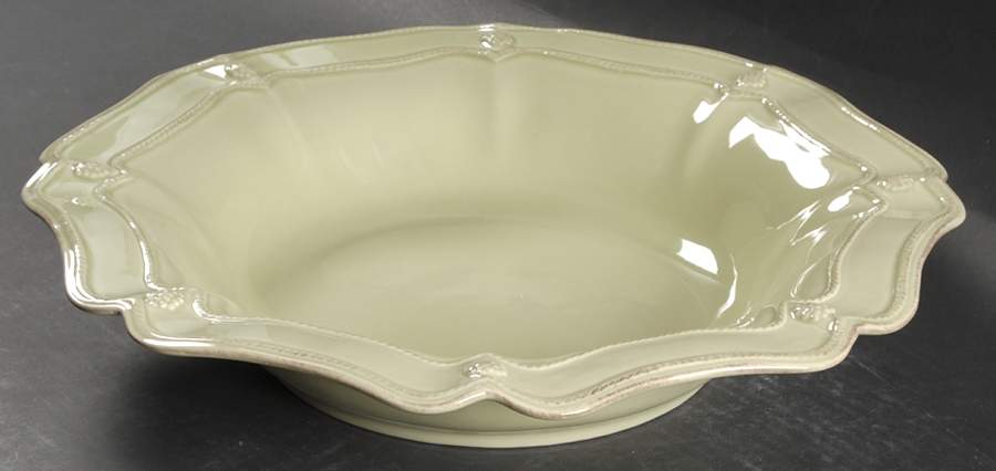 Berry and Thread Pistachio Green 16" Large Salad Serving Bowl by Juliska Ceramics-1
