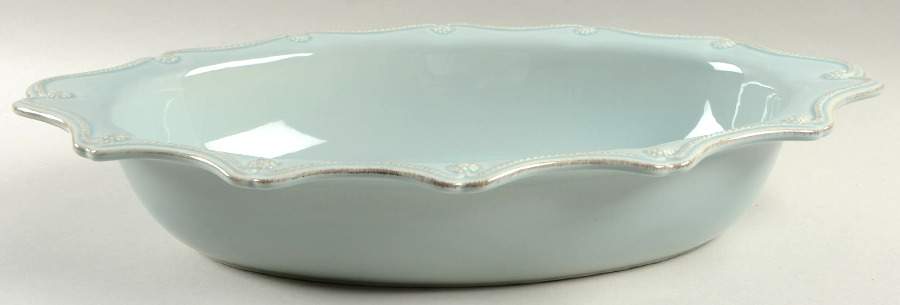 Berry and Thread Ice Blue 18" Oval Baker by Juliska Ceramics-1