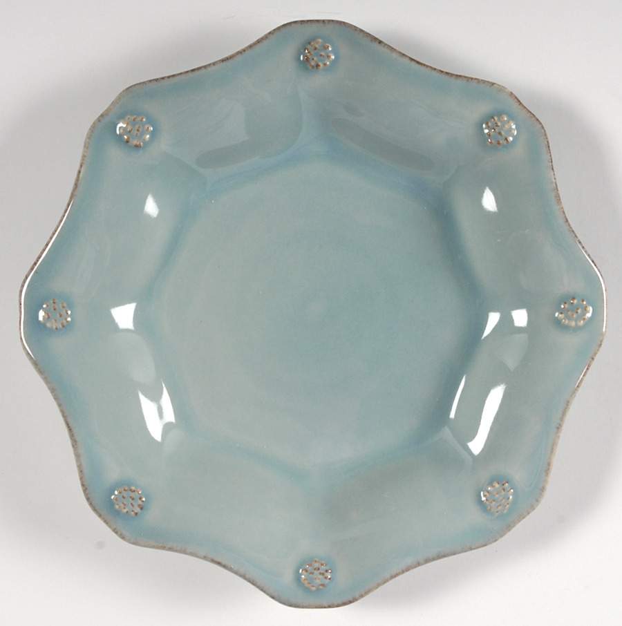 Berry and Thread Ice Blue Scalloped Bread & Butter Plate by Juliska Ceramics-1