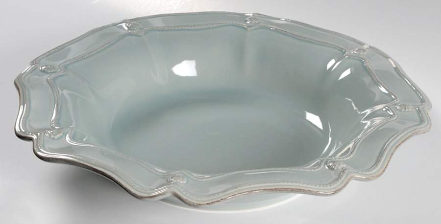 Berry and Thread Ice Blue 16" Large Salad Serving Bowl by Juliska Ceramics-1